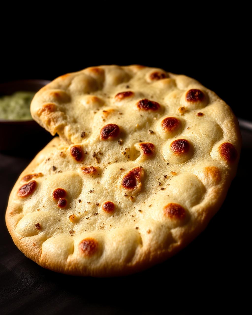 Fresh tandoor naan