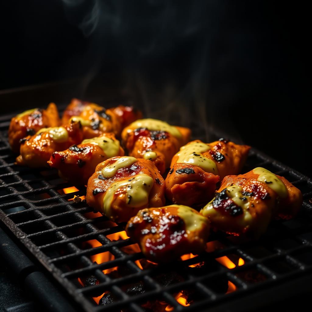 Malai boti on grill